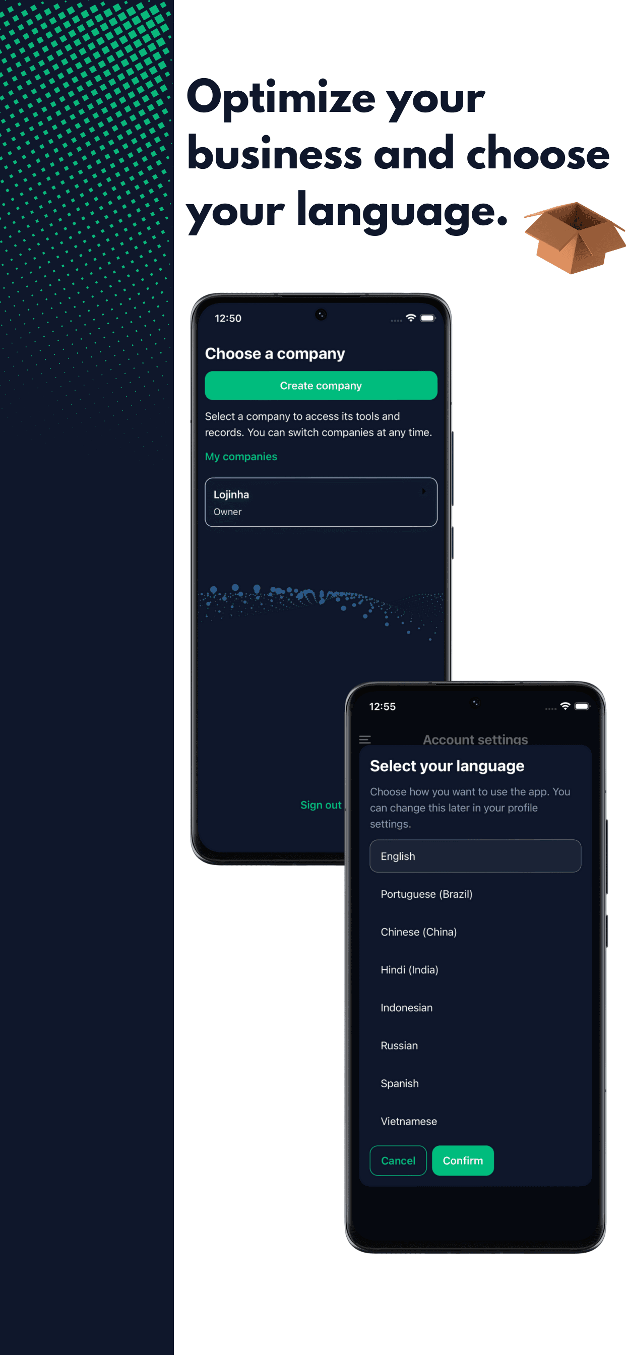 Tela do aplicativo SimpleStockly 3