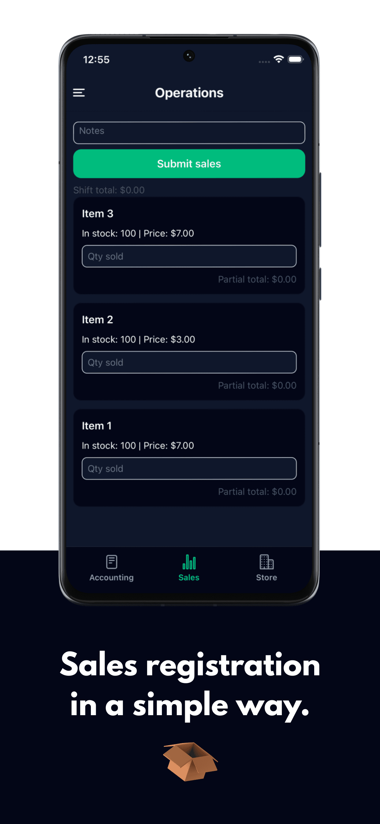 Tela do aplicativo SimpleStockly 4